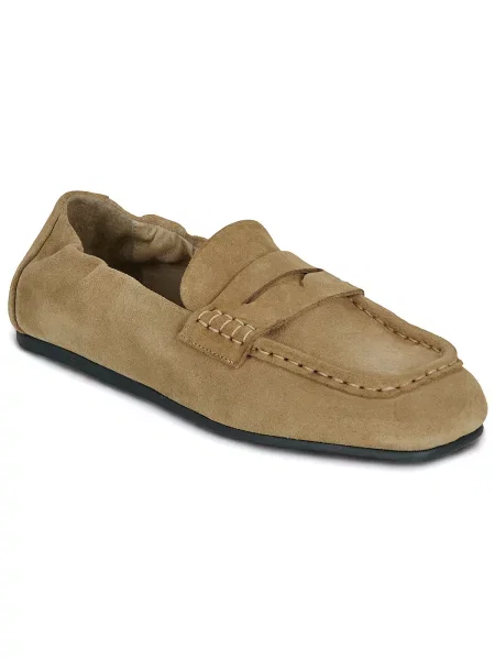 Pantofi Pavement din piele de căprioară bej