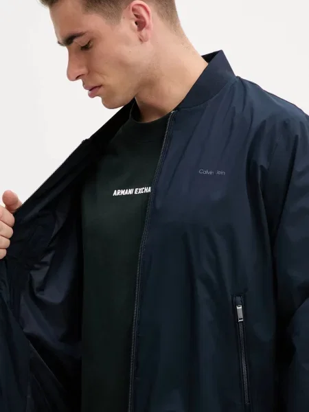 Calvin Klein Átmeneti dzseki MATTE tengerészkék kék