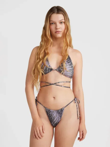 Dámske dvojdielne plavky O'Neill Kat Becca Wow Bikini grey tie dye sivá