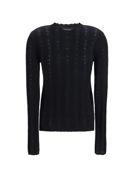 Cardigan Marni cu funde tricotate negru