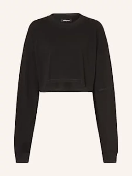 Black Palms Krótka Koszulka Z Długim Rękawem schwarz czarny