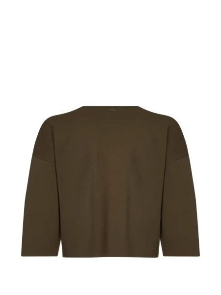 Pulover Max Mara cu decolteu în V verde