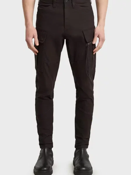 Штани карго G-star Raw скінні чорні