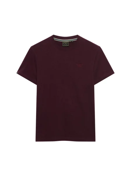 Superdry & Co Tricou Essential Serif vin roșu