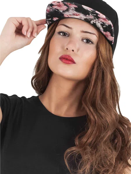 Flexfit Șapcă roz / negru alb