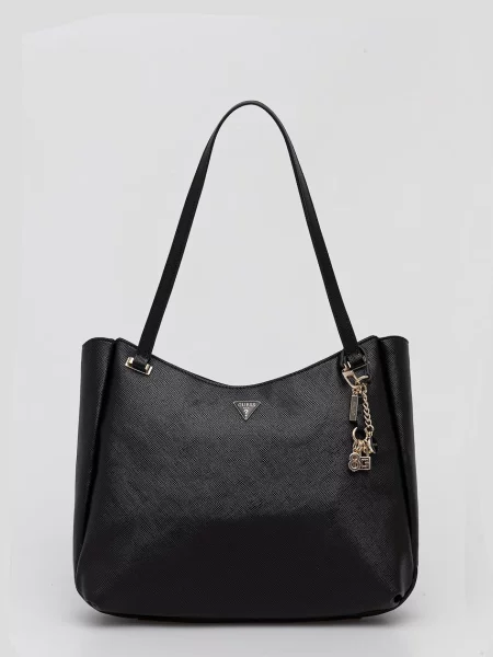 Guess geantă shopper pentru femei cu imitație de piele GILDA negru