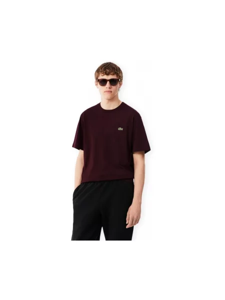 Klasszikus jersey póló Lacoste barna