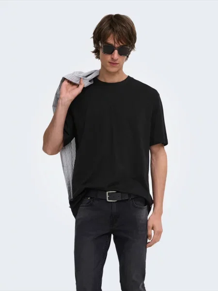 Only & Sons Tricou ONSFREDDIE' negru