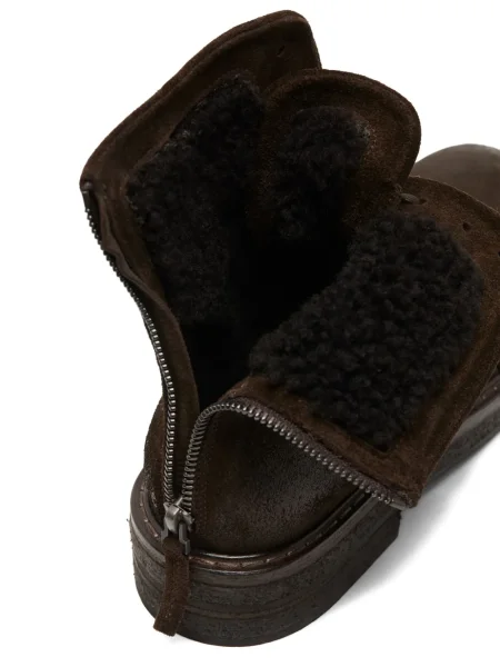 Botine Marsell cu șireturi din dantelă maro