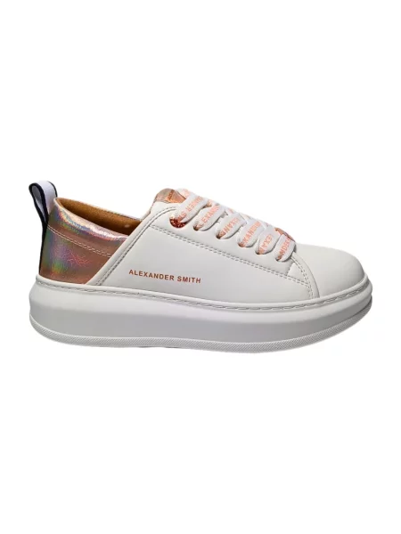 Sneakersy Alexander Smith białe