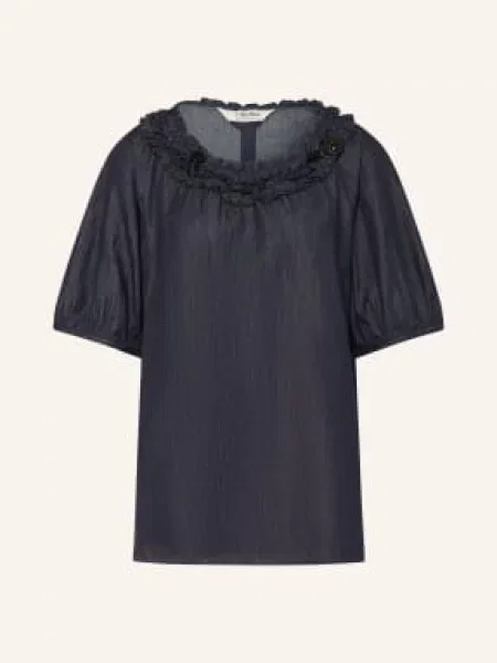 Top 's Max Mara s kamínky modrý
