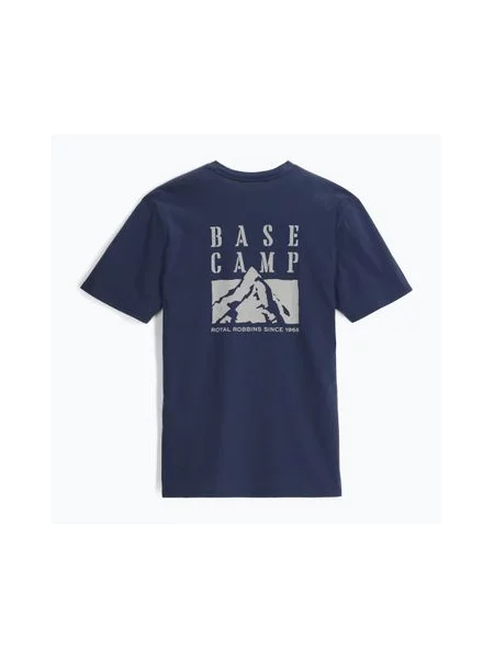 Футболка Royal Robbins RR Graphic navy basecamp pt темно-синя