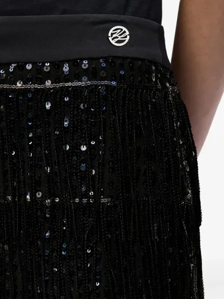 Fustă Karl Lagerfeld cu paiete negru