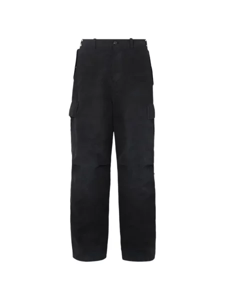 Pantaloni cargo Fendi cu autograf negru