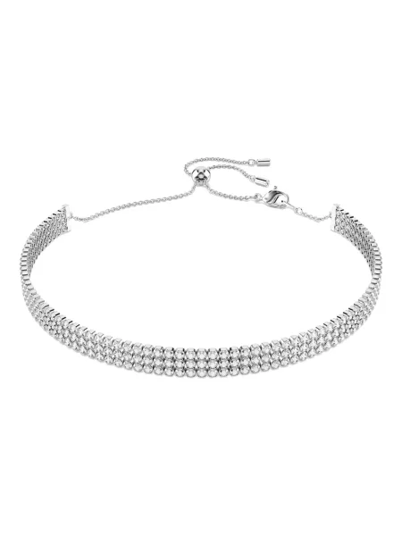 Colier Swarovski tenis alb