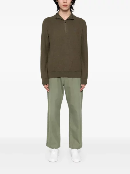 Флийс поло тениска Polo Ralph Lauren бродирана зелено