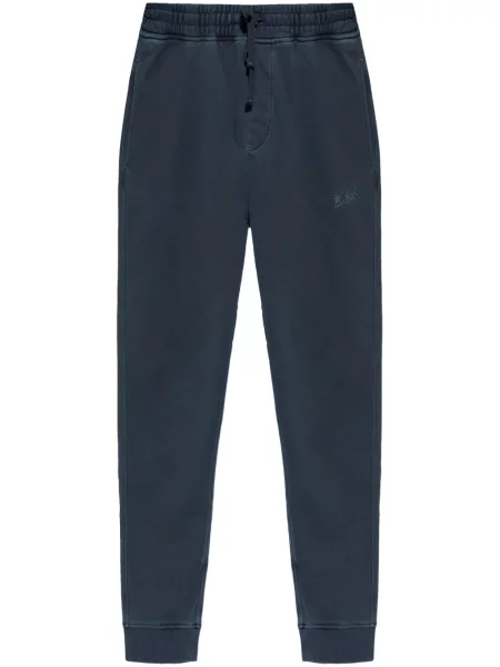 Pantaloni Woolrich cu broderie alergare albastru