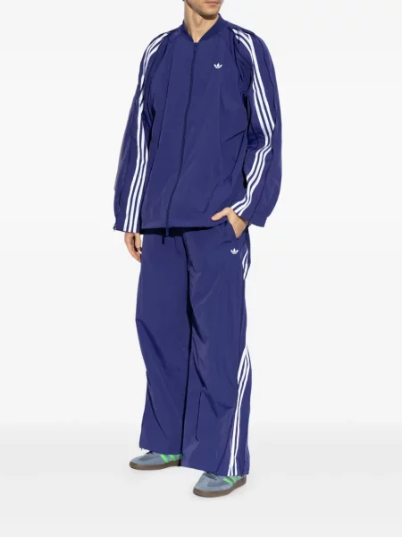 Pantaloni Adidas din piele albastru