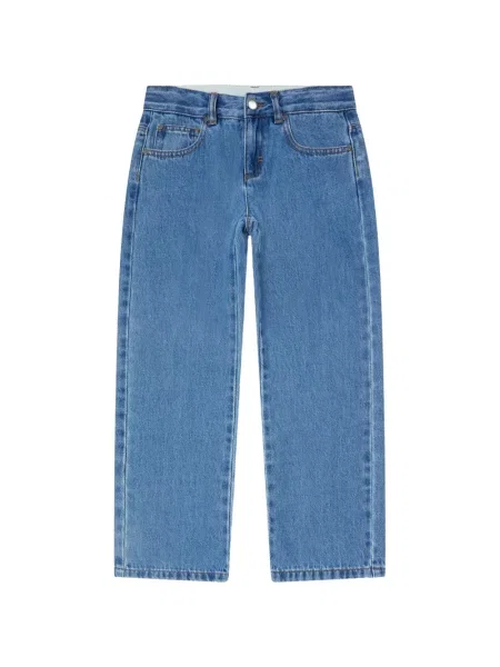Jeansy straight leg dziecięce Stella Mccartney niebieskie