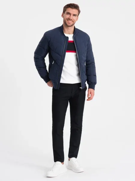 Bomber jakna Ombre modra