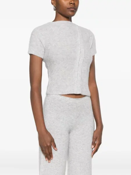 Tricou Aya Muse tricotate gri