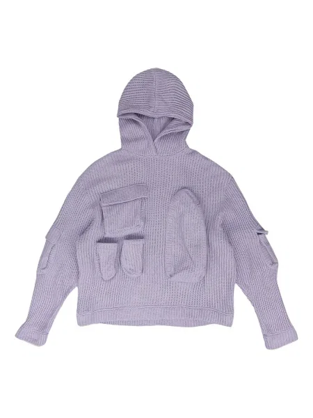 Суичър с качулка Who Decides War виолетово