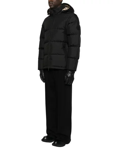 Geacă cu puf Burberry cu autograf negru