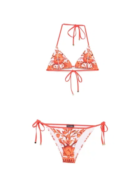 Bikini Dolce & Gabbana cu imagine alb