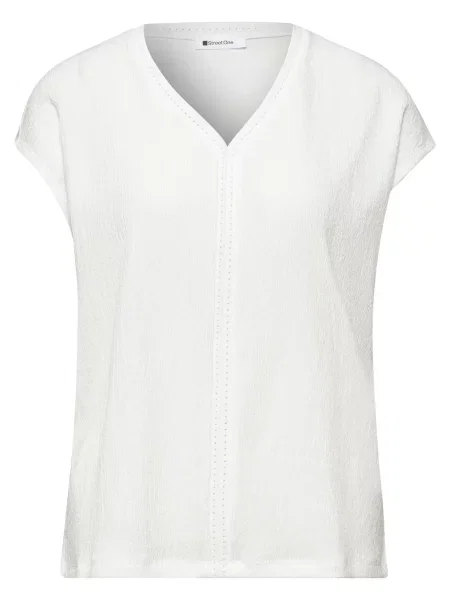STREET ONE Tricou murdar alb