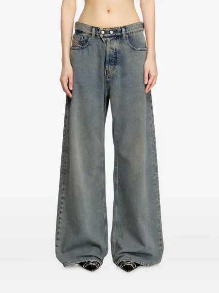 Talia jeansy Diesel D-Sire z niską talią niebieskie