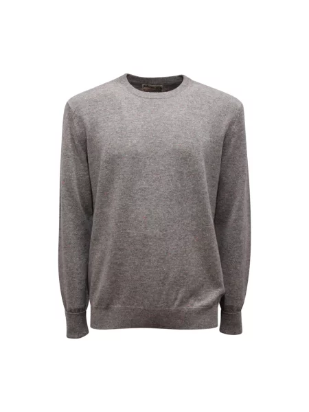 Sweter Ballantyne z kaszmiru w kolorze melanż szary