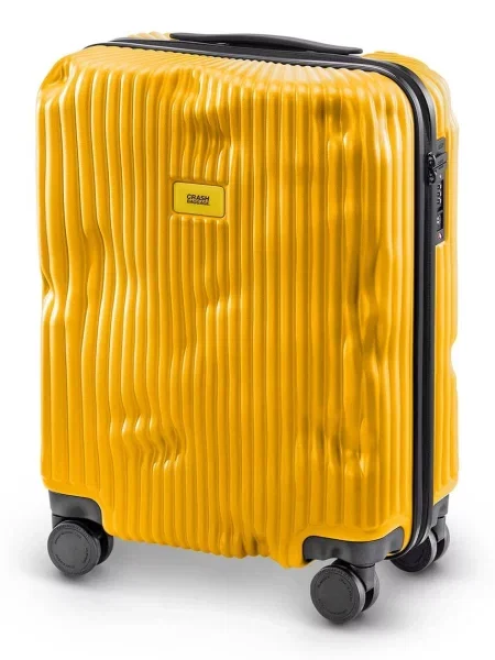 Crash Baggage trdi kovček STRIPE Small size cm rumena