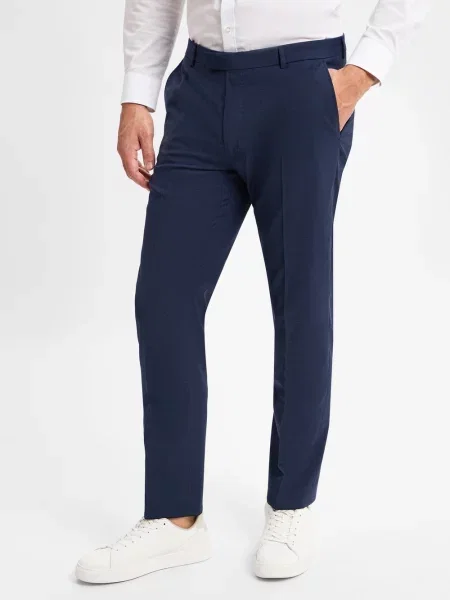 Spodnie do garnituru o kroju modern fit w kant model ‘Brad’ Joop! niebieskie