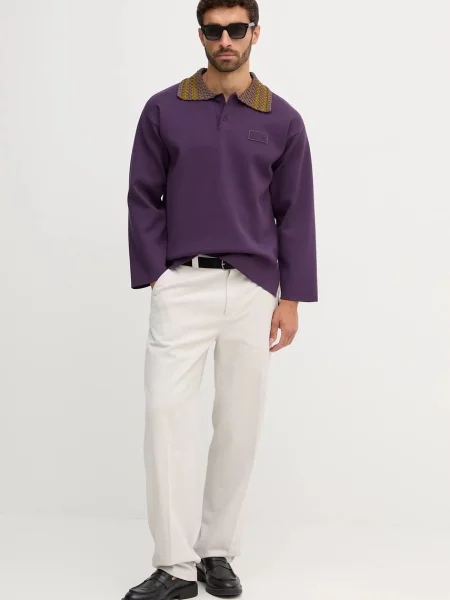 Emporio Armani sweter fioletowy