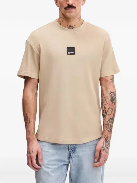 Tricou Karl Lagerfeld Jeans tricotate cu autograf