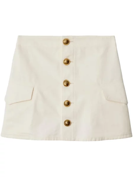 Fusta mini Burberry alb