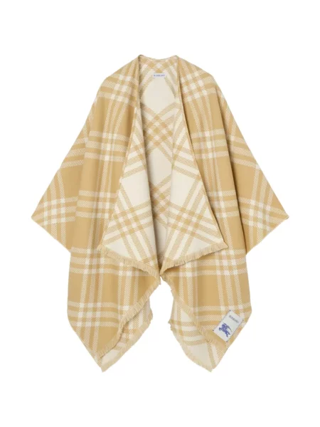 Kockás dzseki Burberry rojtokkal