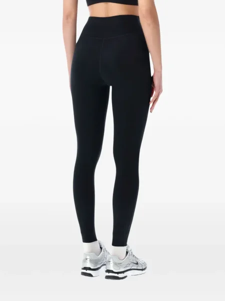 Leggings Nike cu broderie cu decolteu rotund mini verde