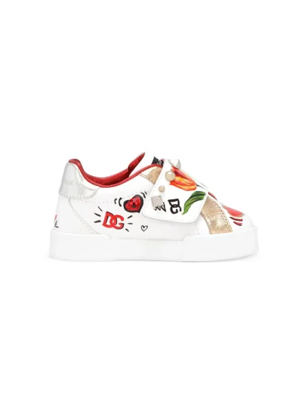 Sneakersy dziecięce Dolce And Gabbana białe