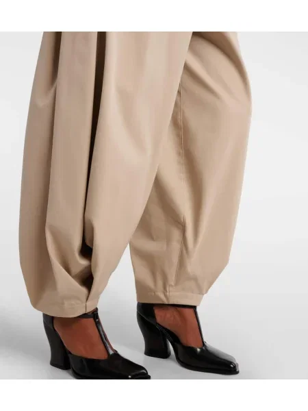 Pantaloni Loewe de mătase bej