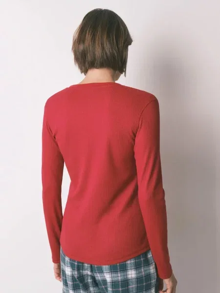 Піжамний лонгслів women'secret червоний