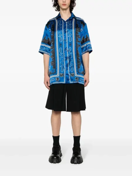 Raštuota marškiniai Off-white satino balta