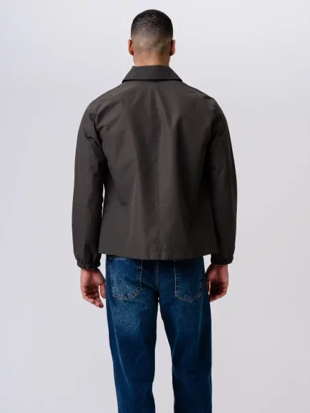 TEESHOPPEN Geacă de primăvară-toamnă Short Zip verde