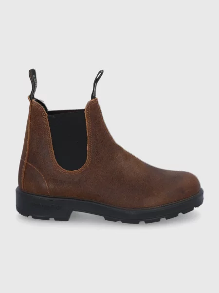 Замшеві черевики Blundstone коричневий
