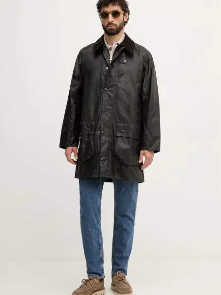 Barbour jachetă lungă bărbătească din verde