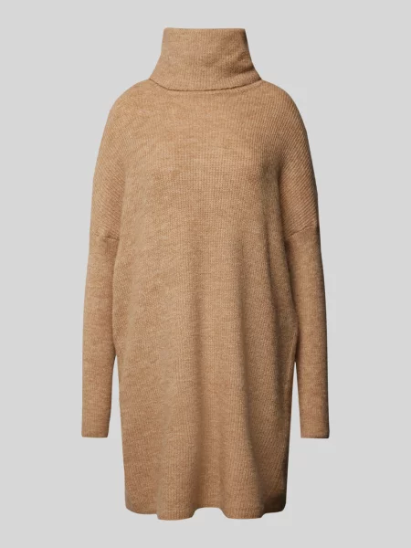 Sukienka Only wełniana brązowa
