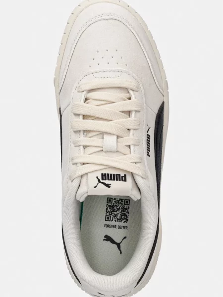 Velúr félcipő Puma bézs