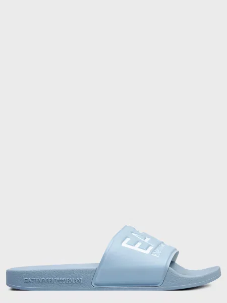 Шльопанці Ea7 Emporio Armani блакитні