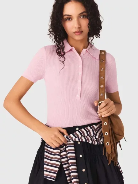 Поло Maje розовое