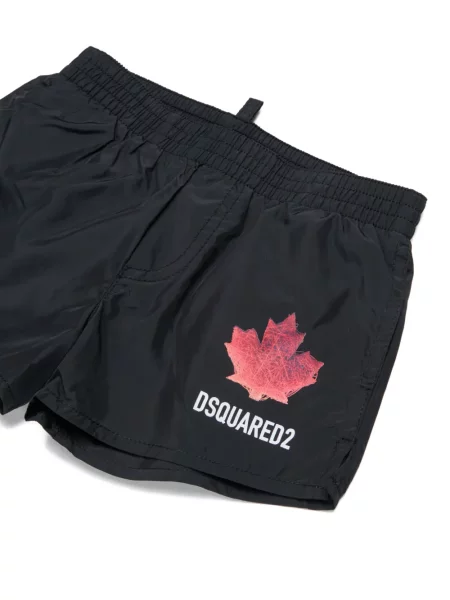 Kąpielówki dziecięce Dsquared2 czarne